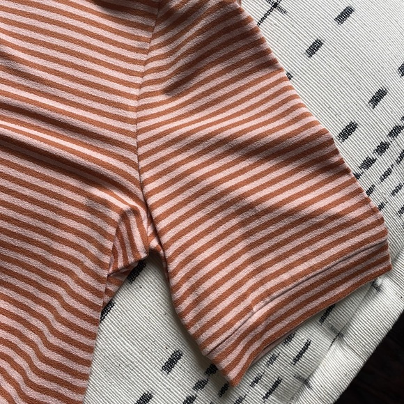 Madewell Stripe Mock Neck Tee - Picture 3 of 5